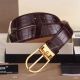 Replica Mont blanc Gold buckle with Brown Leather Belt - For Sale (4)_th.jpg